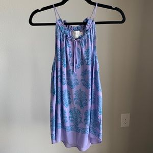 Anthropologie Tie Front Halter Blouse Women’s 10